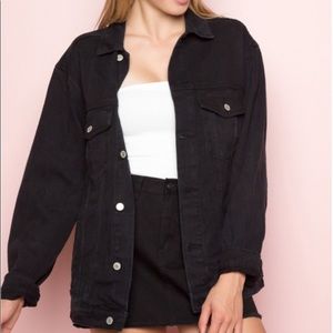(SOLD) Brandy Melville black denim jacket